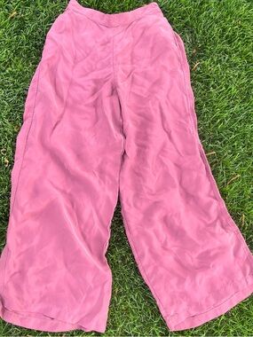 Athleta Pink Wide-Leg Casual Pants